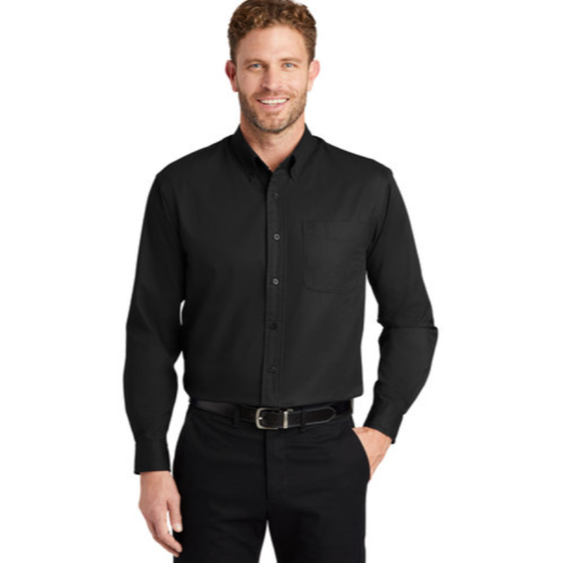 CornerStone® - Long Sleeve SuperPro™ Twill Shirt - Black