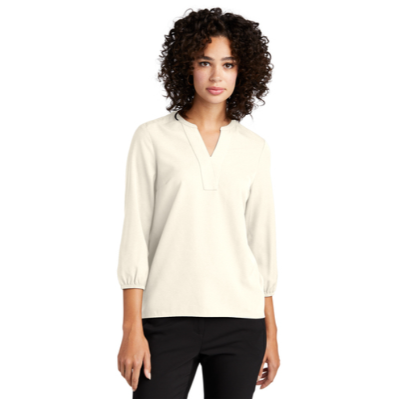 Mercer+Mettle™ Women's Stretch Crepe 3/4-Sleeve Blouse - Ivory