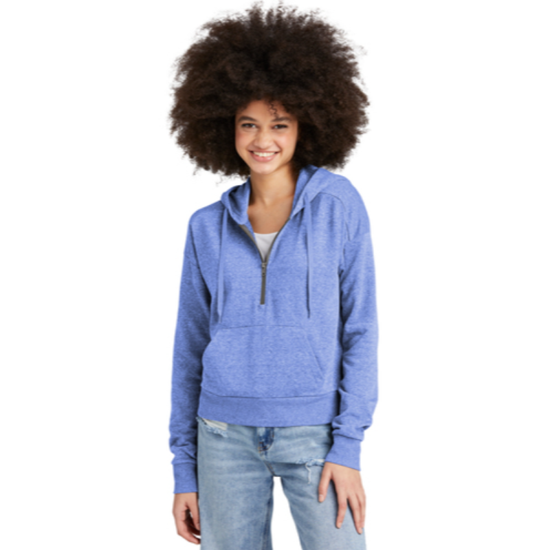 District® Women’s Perfect Tri® Fleece 1/2-Zip Pullover - Royal Frost