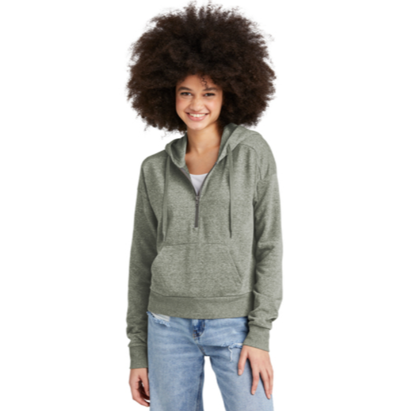 District® Women’s Perfect Tri® Fleece 1/2-Zip Pullover - Grey Frost