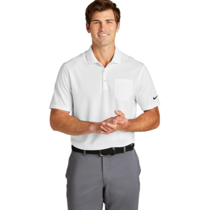 Nike Dri-FIT Micro Pique 2.0 Pocket Polo - White