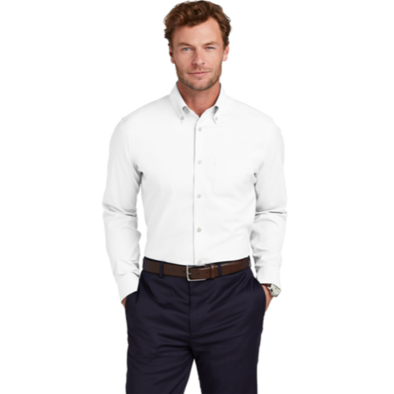 Brooks Brothers® Wrinkle-Free Stretch Pinpoint Shirt - White