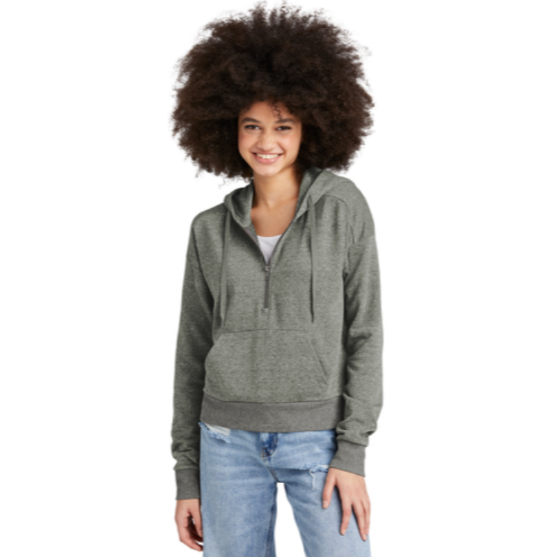 District® Women’s Perfect Tri® Fleece 1/2-Zip Pullover - Heathered Charcoal