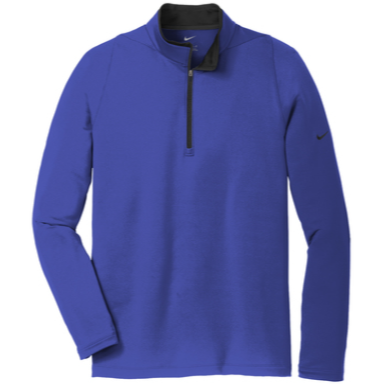 Nike Dri-FIT Stretch 1/2-Zip Cover-Up - Deep Royal Blue/Black
