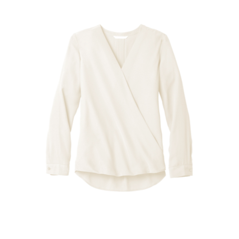 Port Authority ® Ladies Wrap Blouse - Ivory