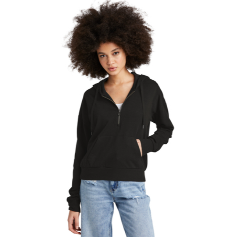 District® Women’s Perfect Tri® Fleece 1/2-Zip Pullover - Black