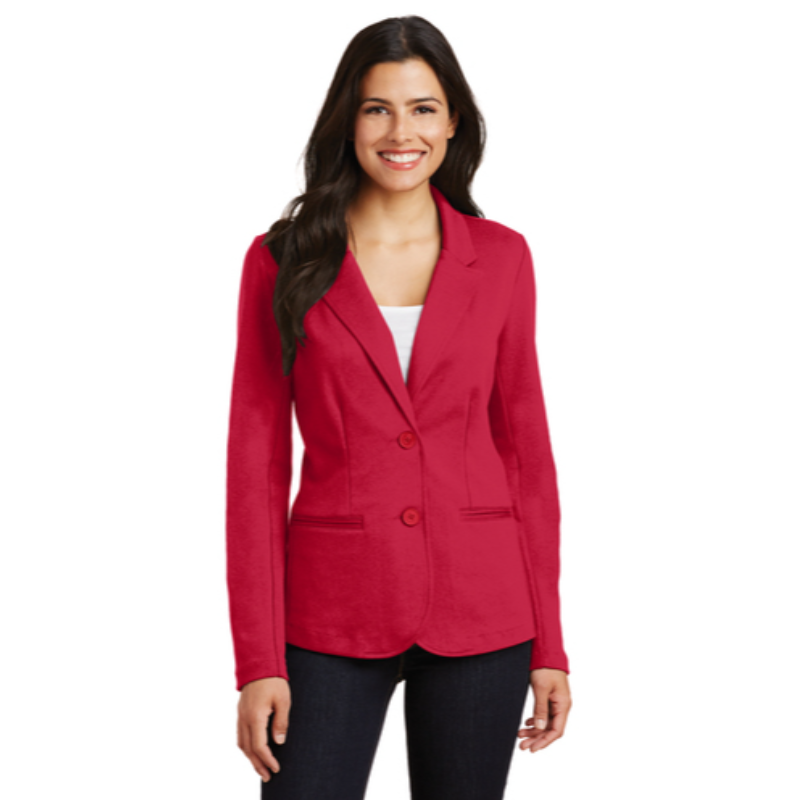 Port Authority® Ladies Knit Blazer - Rich Red