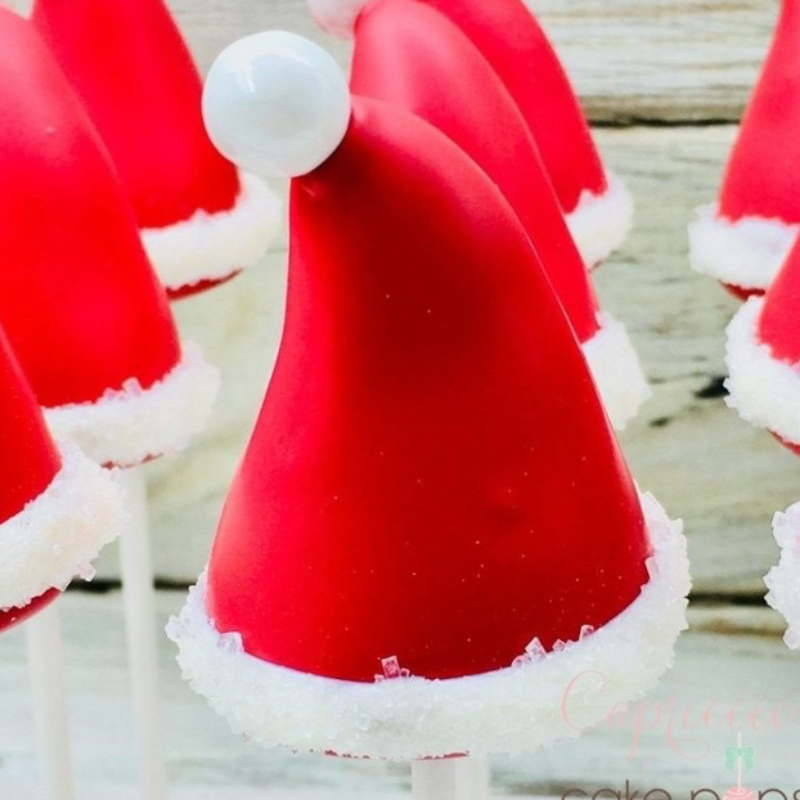 Santa’s hat cake pops Main Image