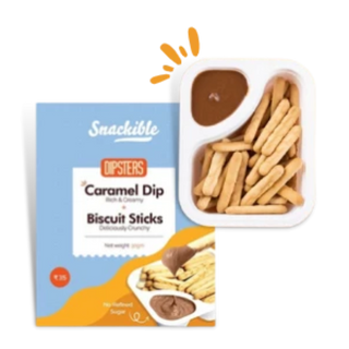 Caramel Dip with Biscuit Sticks (30g)