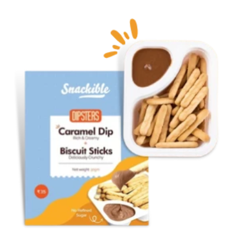 Caramel Dip with Biscuit Sticks (30g) Main Image