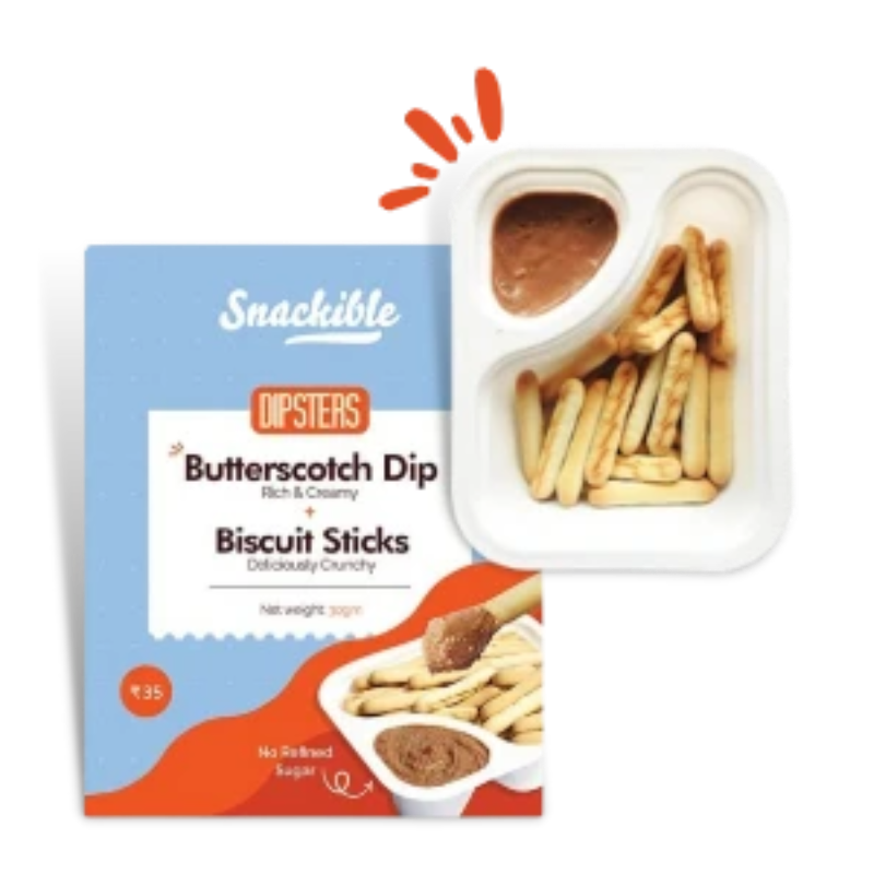 Butterscotch Dip with Biscuit Sticks (30g) Main Image