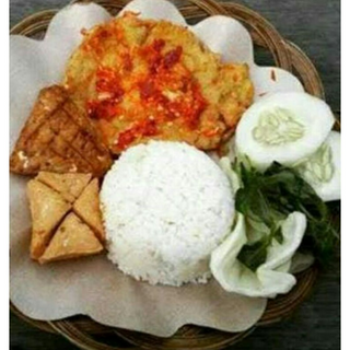 Nasi Sambelan Telur Dadar