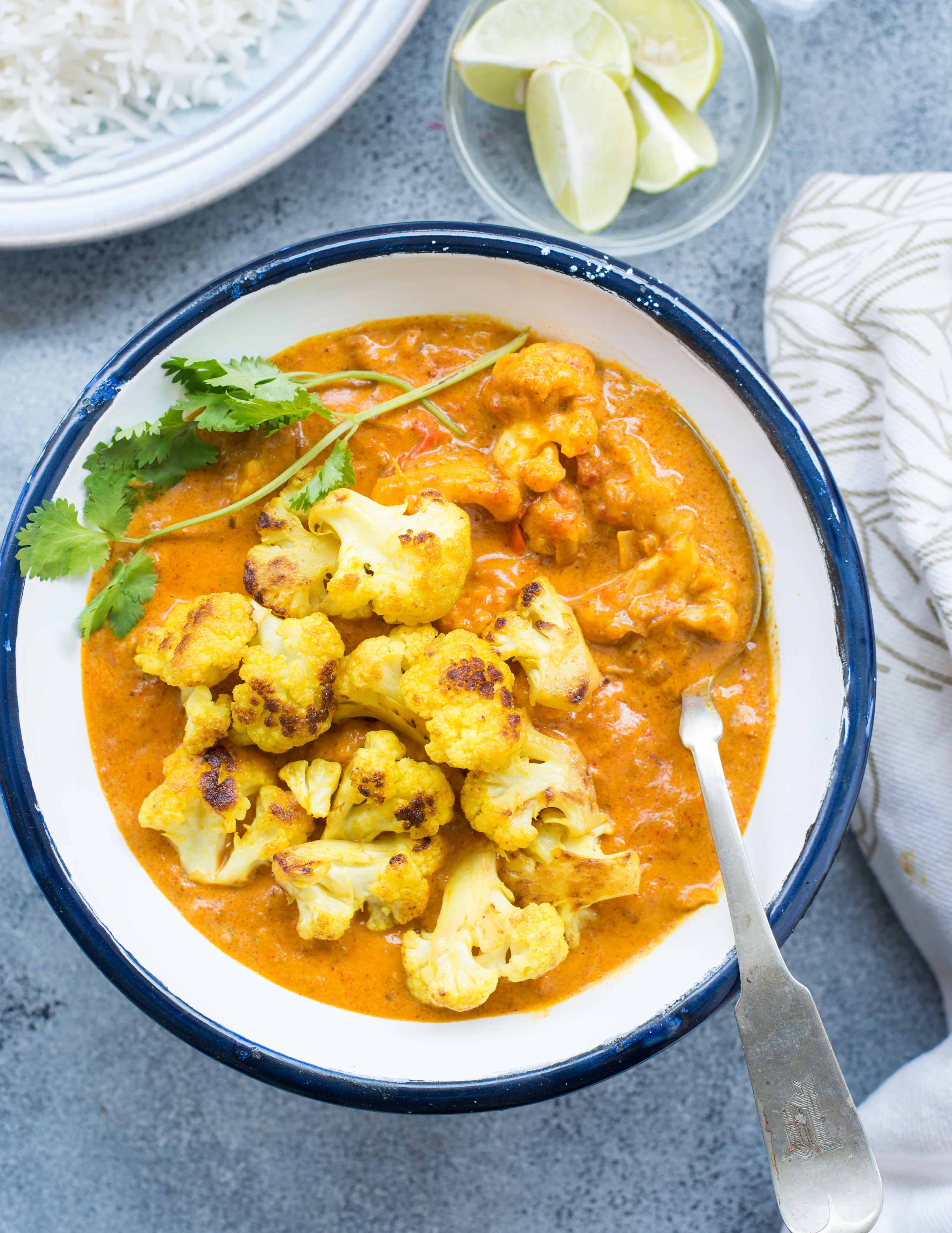 Curried Cauliflower and Chickpea Stew 🌱 Main Image