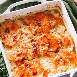 Sweet Potato Au Gratin  🌱