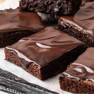 Brownie with ganache