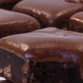 Choco Chip Brownie with ganache