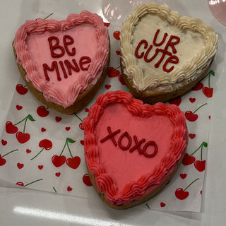 Conversation Heart Cakes