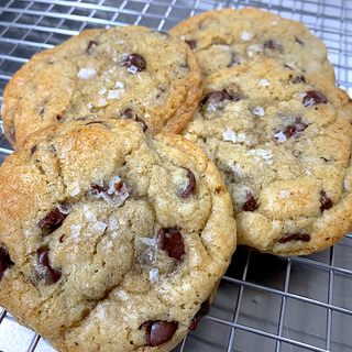 Sourdough chocolate chip cookies