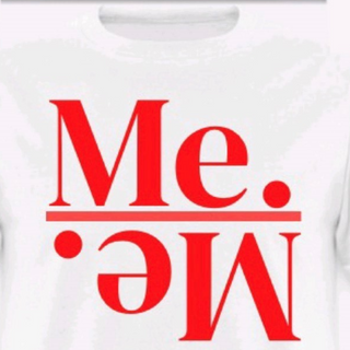 ME. T-Shirt (White/Red)