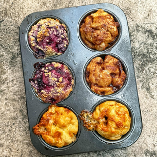  Focaccia Muffins (Sweet & Savoury)