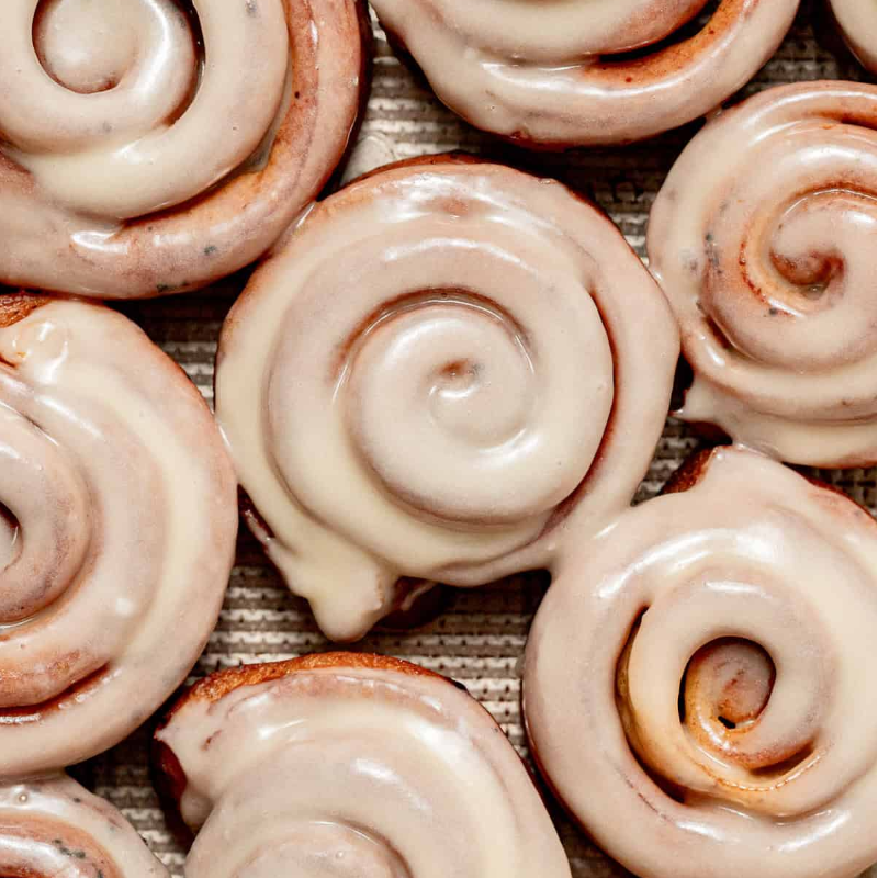 Cinnamon Roll  Donuts & Cream Cheese Glaze