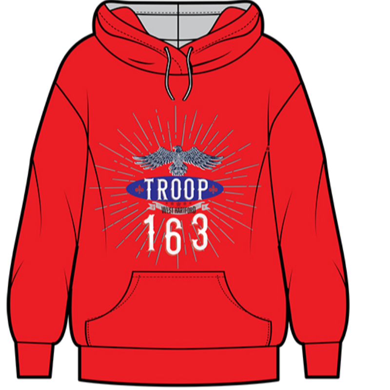 Troop 163 Hoodie Sweatshirt Main Image