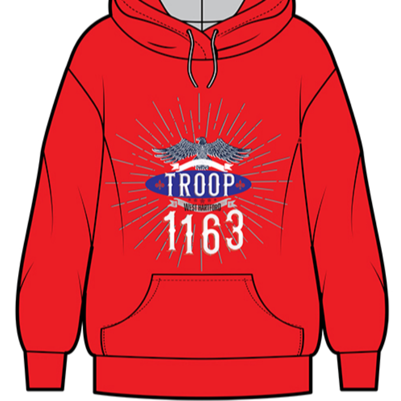 Troop 1163 (girls troop) Hoodie Sweatshirt  Main Image