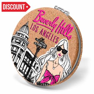 LA CORK ROUND MIRROR FASHION VSN #0459