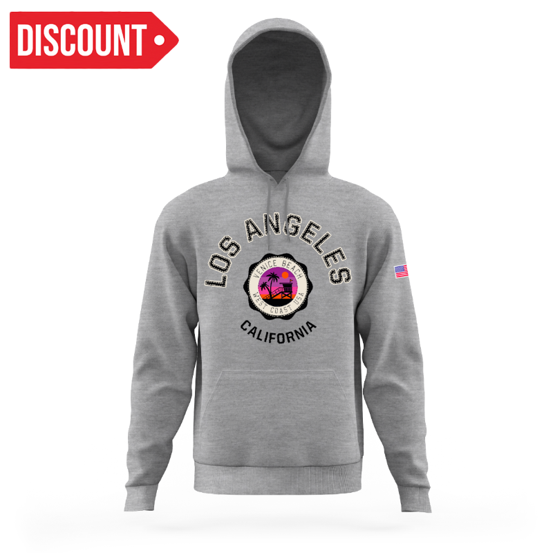 LA HOODIE VENICE BEACH GREY VSN #9735