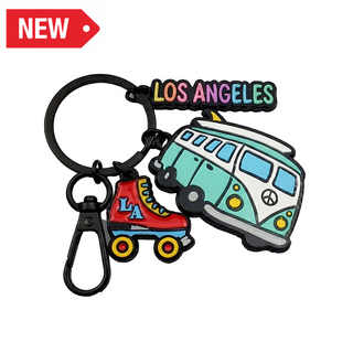 LA K/C (BLK) CARTOON ROLLERBLADE VSN #3695