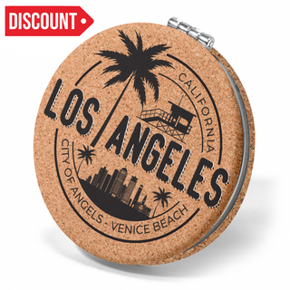 LA CORK ROUND MIRROR VENICE BEACH VSN #0473
