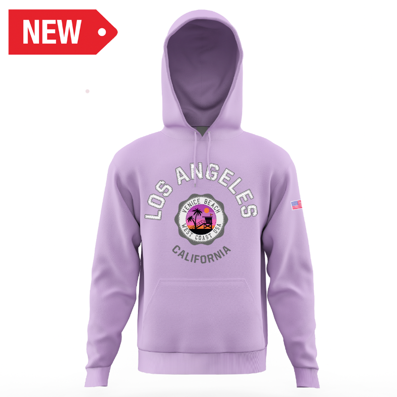 LA HOODIE VENICE BEACH PURPLE VSN #9735