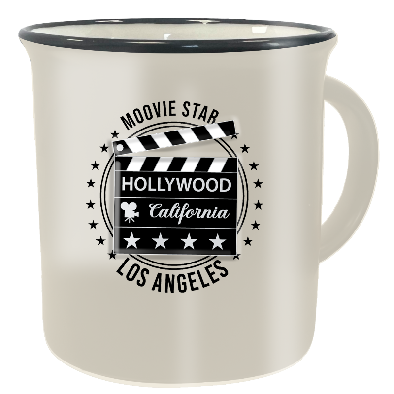 LA MUG M/P HOLLYWOOD CLAP (CREAM) VSN #0694