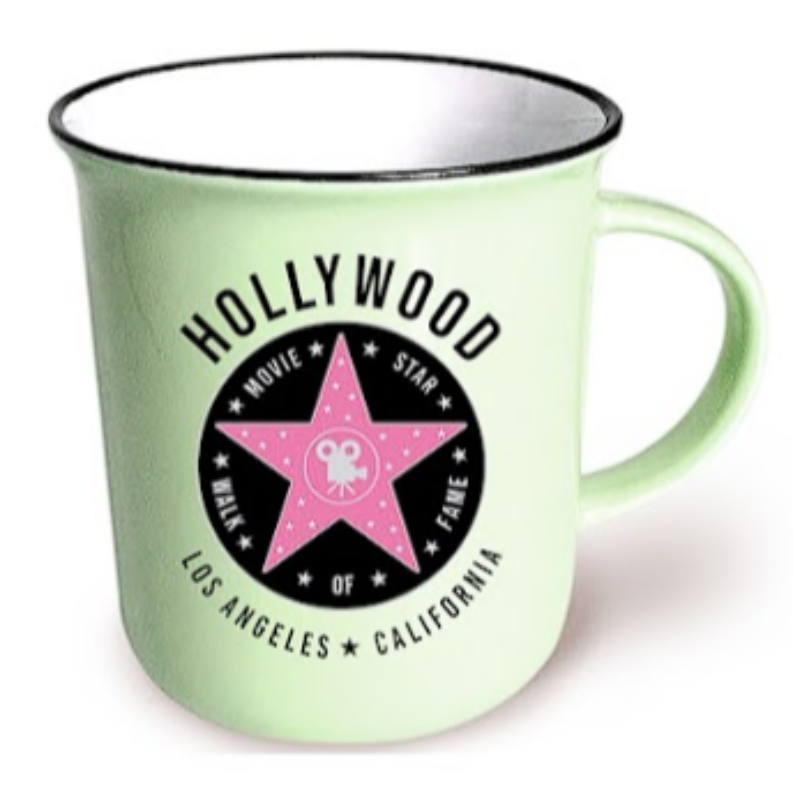 LA MUG M/P HOLLYWOOD STAR (GREEN) VSN #0878