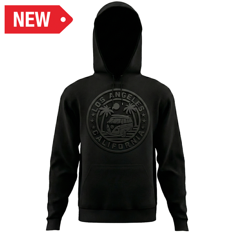 LA HOODIE RUBBER (BLK) VSN #1356