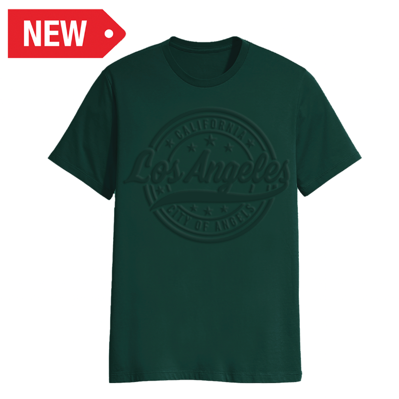 LA T-SHIRT 3D EMBOSSED (GREEN) VSN #1530