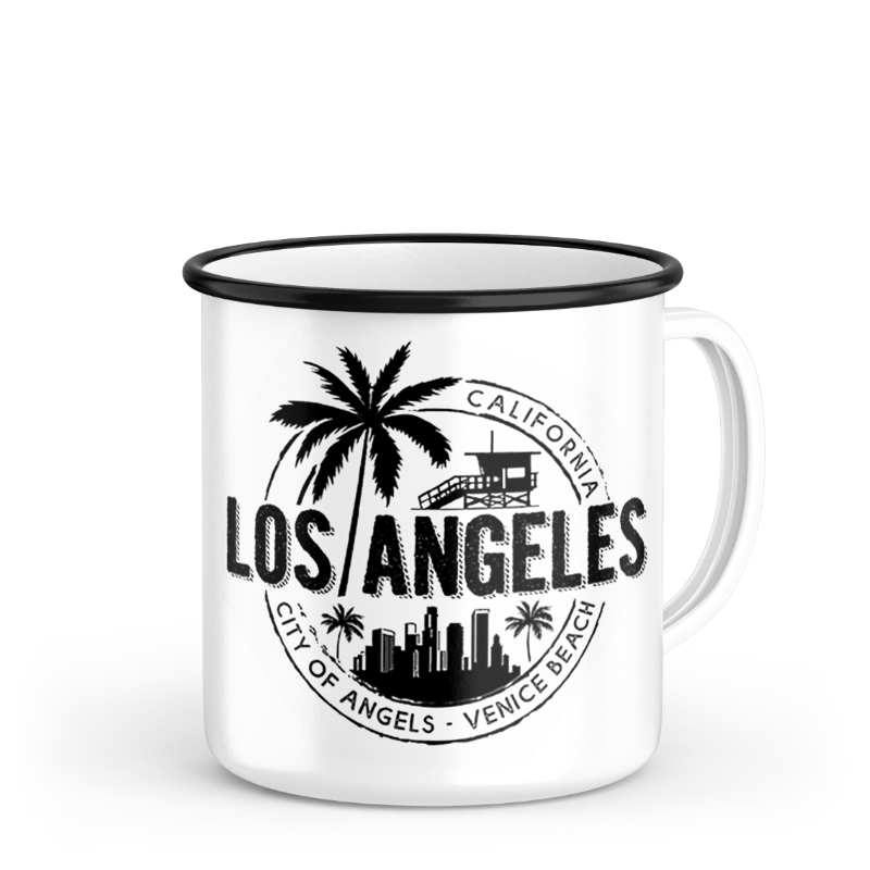 LA RETRO MUG SMALL STAMP WHITE VSN #5683