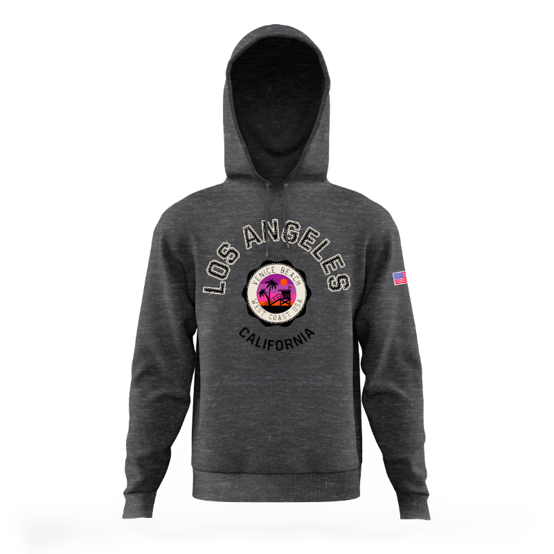 LA HOODIE VENICE BEACH DARK GREY VSN #9735