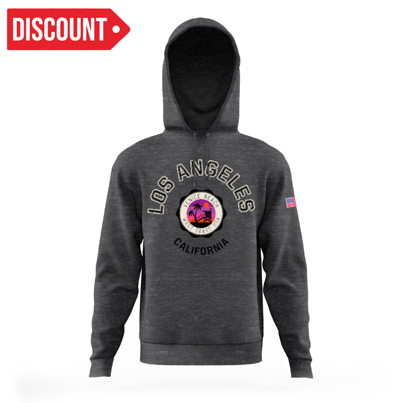 LA HOODIE VENICE BEACH DARK GREY VSN #9735