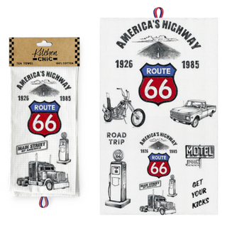 LA KITCHEN TOWEL ROUTE 66 VSN #5621