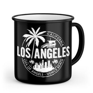 LA RETRO MUG BIG STAMP BLACK VSN #5676