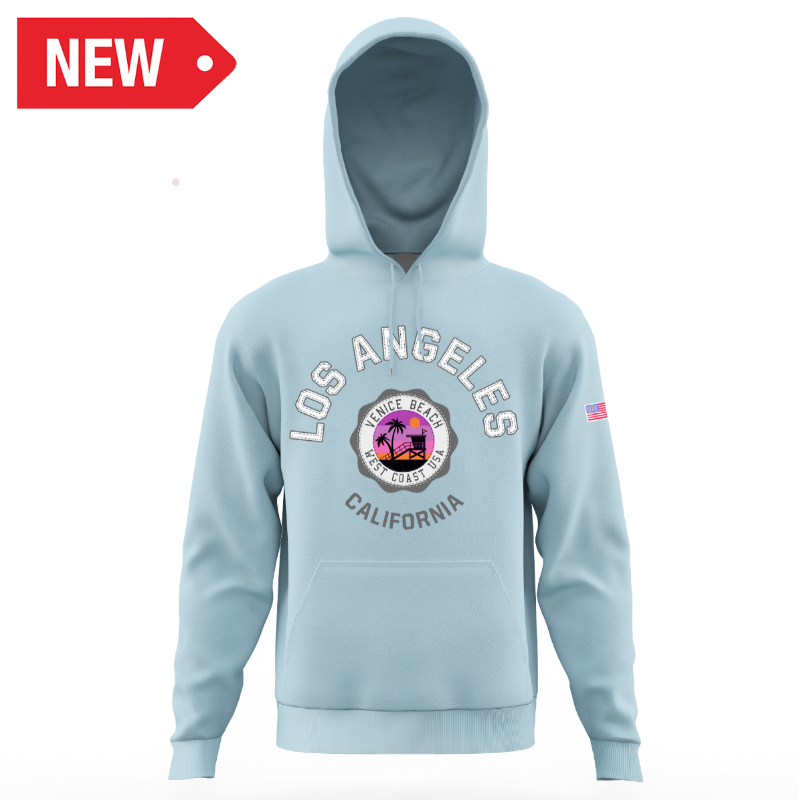 LA HOODIE VENICE BEACH SKY BLUE VSN #9735
