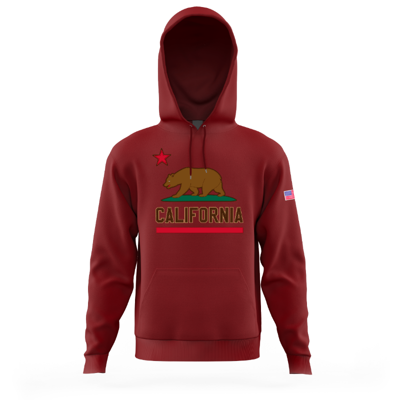 CALI HOODIE BURGUNDY VSN #9698