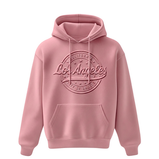 LA HOODIE 3D EMBOSSED (PINK) VSN #1349