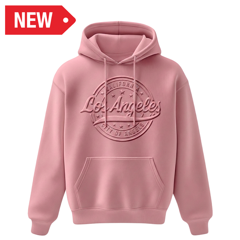 LA HOODIE 3D EMBOSSED (PINK) VSN #1349