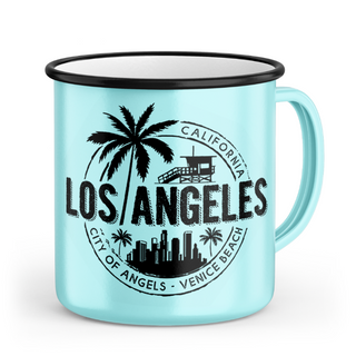 LA RETRO MUG BIG STAMP BLUE VSN #5676