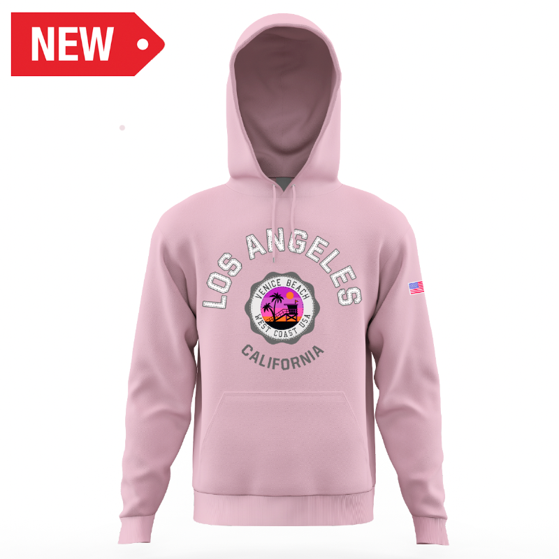 LA HOODIE VENICE BEACH PINK VSN #9735