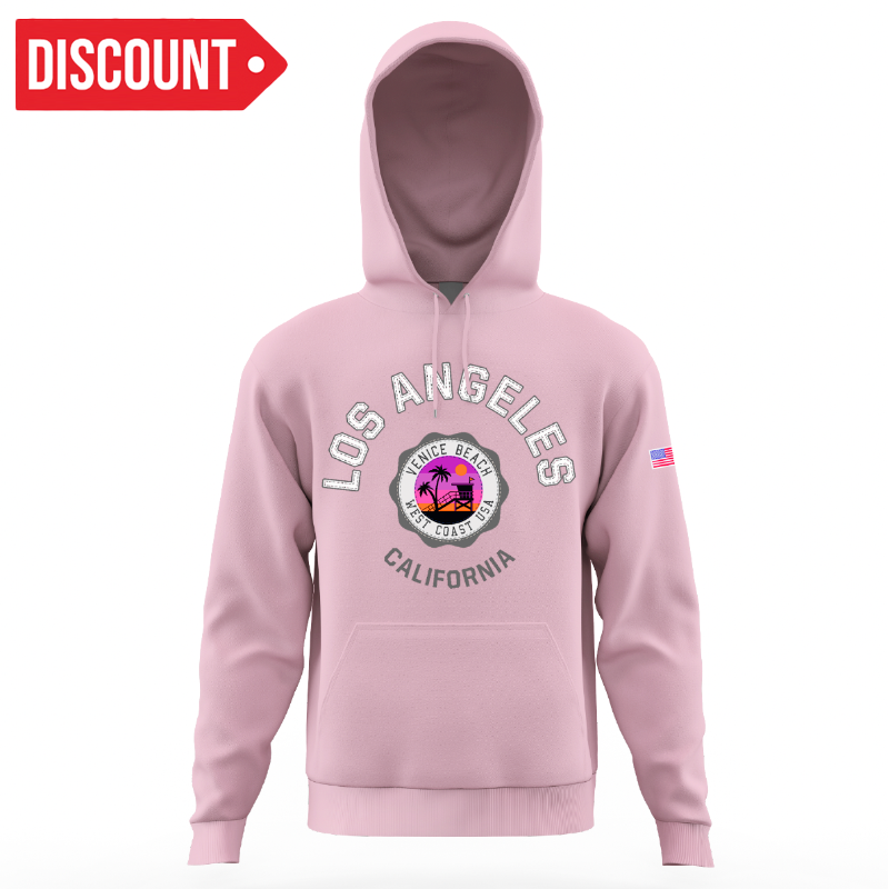 LA HOODIE VENICE BEACH PINK VSN #9735