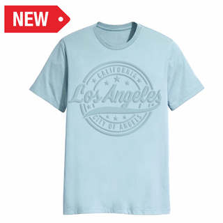 LA T-SHIRT 3D EMBOSSED (SKY BLUE) VSN #1530