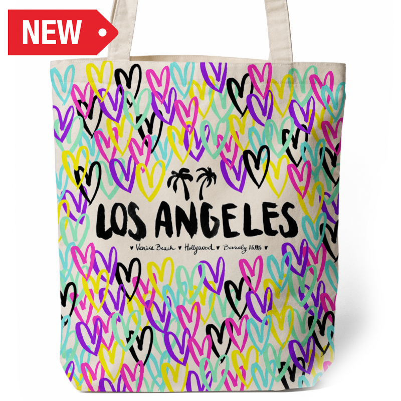 LA TOTE BAG HEARTS VSN #0199